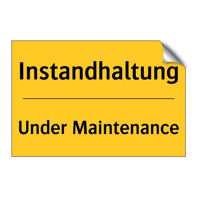 Instandhaltung - Under Maintenance