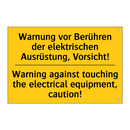 Warnung vor Berühren der elektrischen /.../ - Warning against touching the electrical /.../