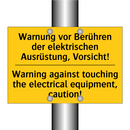 Warnung vor Berühren der elektrischen /.../ - Warning against touching the electrical /.../