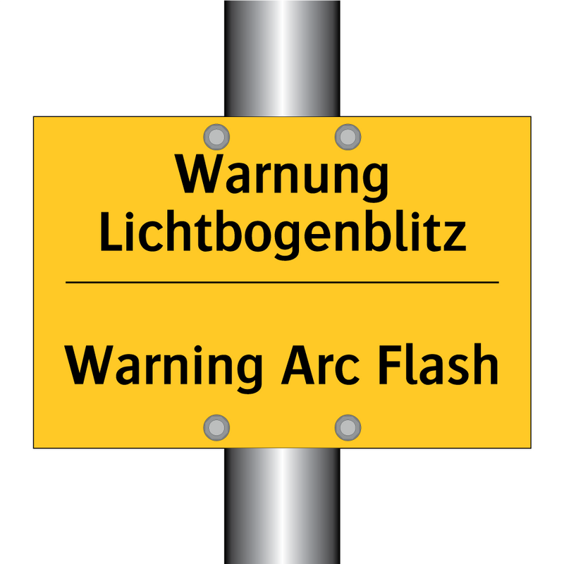 Warnung Lichtbogenblitz - Warning Arc Flash