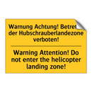 Warnung Achtung! Betreten der /.../ - Warning Attention! Do not enter /.../
