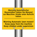 Warnung Automatischer Rasenmäher! /.../ - Warning Automatic lawn mower! /.../