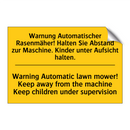 Warnung Automatischer Rasenmäher! /.../ - Warning Automatic lawn mower! /.../