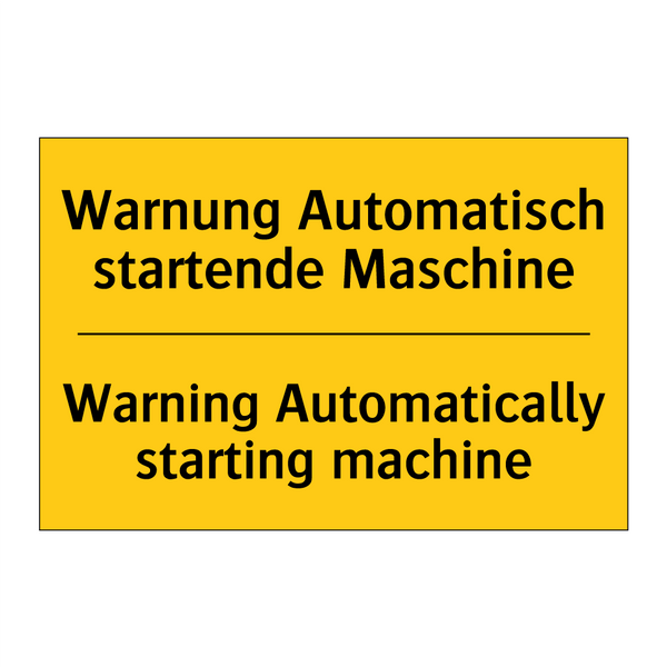 Warnung Automatisch startende /.../ - Warning Automatically starting /.../