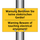 Warnung Berühren Sie keine elektrischen /.../ - Warning Beware of touching electrical /.../
