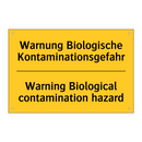 Warnung Biologische Kontaminationsgefahr/.../ - Warning Biological contamination /.../