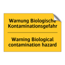 Warnung Biologische Kontaminationsgefahr/.../ - Warning Biological contamination /.../