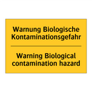 Warnung Biologische Kontaminationsgefahr/.../ - Warning Biological contamination /.../