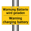 Warnung Batterie wird geladen - Warning charging battery