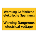 Warnung Gefährliche elektrische /.../ - Warning Dangerous electrical voltage/.../