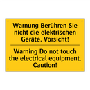 Warnung Berühren Sie nicht die /.../ - Warning Do not touch the electrical /.../