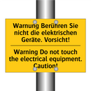 Warnung Berühren Sie nicht die /.../ - Warning Do not touch the electrical /.../