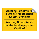 Warnung Berühren Sie nicht die /.../ - Warning Do not touch the electrical /.../