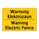 Warnung Elektrozaun - Warning Electric Fence