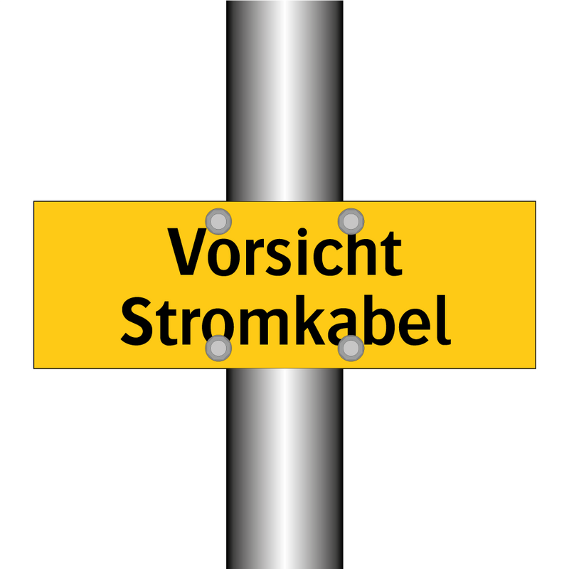 Vorsicht Stromkabel
