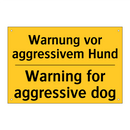 Warnung vor aggressivem Hund - Warning for aggressive dog