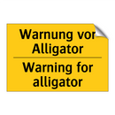 Warnung vor Alligator - Warning for alligator
