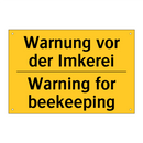 Warnung vor der Imkerei - Warning for beekeeping