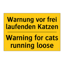 Warnung vor frei laufenden Katzen/.../ - Warning for cats running loose