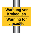 Warnung vor Krokodilen - Warning for crocodile