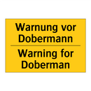 Warnung vor Dobermann - Warning for Doberman