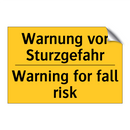 Warnung vor Sturzgefahr - Warning for fall risk