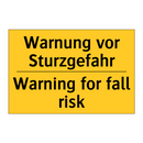 Warnung vor Sturzgefahr - Warning for fall risk