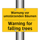 Warnung vor umstürzenden Bäumen/.../ - Warning for falling trees