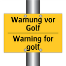 Warnung vor Golf - Warning for golf