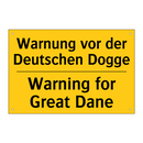 Warnung vor der Deutschen Dogge/.../ - Warning for Great Dane