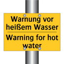 Warnung vor heißem Wasser - Warning for hot water
