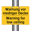 Warnung vor niedriger Decke - Warning for low ceiling