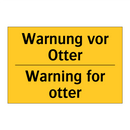 Warnung vor Otter - Warning for otter