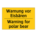 Warnung vor Eisbären - Warning for polar bear