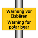 Warnung vor Eisbären - Warning for polar bear