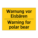 Warnung vor Eisbären - Warning for polar bear