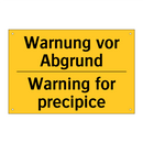 Warnung vor Abgrund - Warning for precipice