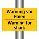Warnung vor Haien - Warning for shark