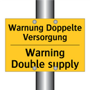Warnung Doppelte Versorgung - Warning Double supply