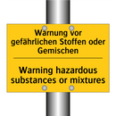 Warnung vor gefährlichen Stoffen /.../ - Warning hazardous substances or /.../