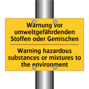 Warnung vor umweltgefährdenden /.../ - Warning hazardous substances or /.../