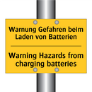 Warnung Gefahren beim Laden von /.../ - Warning Hazards from charging /.../
