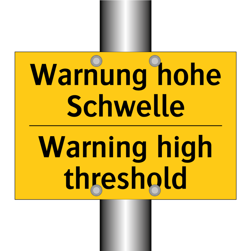 Warnung hohe Schwelle - Warning high threshold