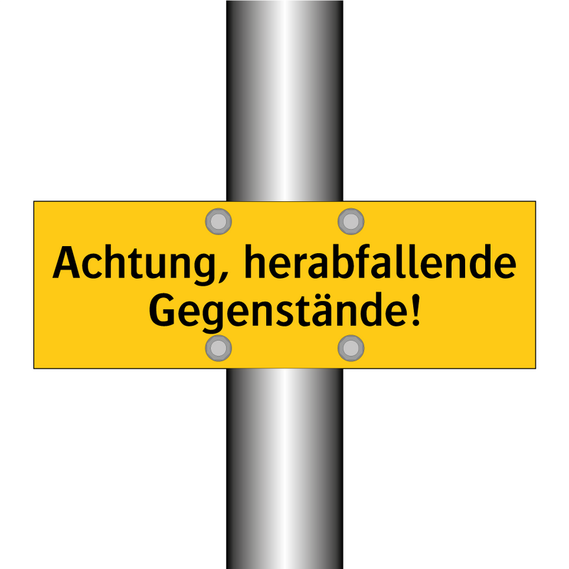 Achtung, herabfallende Gegenstände!