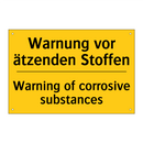 Warnung vor ätzenden Stoffen - Warning of corrosive substances/.../