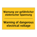 Warnung vor gefährlicher elektrischer /.../ - Warning of dangerous electrical /.../