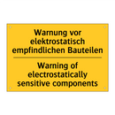 Warnung vor elektrostatisch empfindlichen /.../ - Warning of electrostatically sensitive /.../