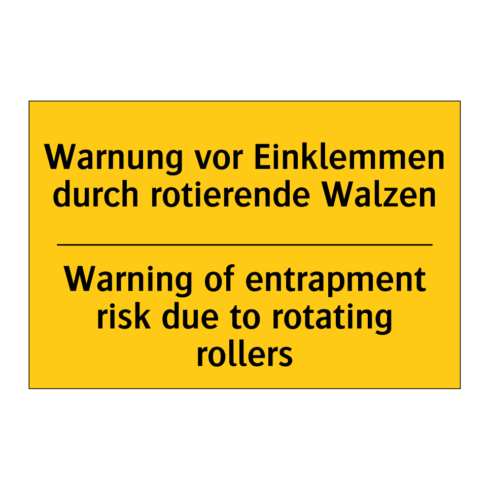 Kauf Warnung vor Einklemmen durch rotierende /.../ - Warning of ...