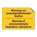 Warnung vor umweltgefährdenden /.../ - Warning of environmentally hazardous /.../