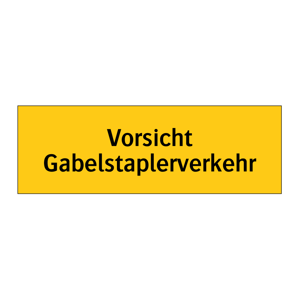 Kauf Vorsicht Gabelstaplerverkehr schild | SignOnline | DE-W422
